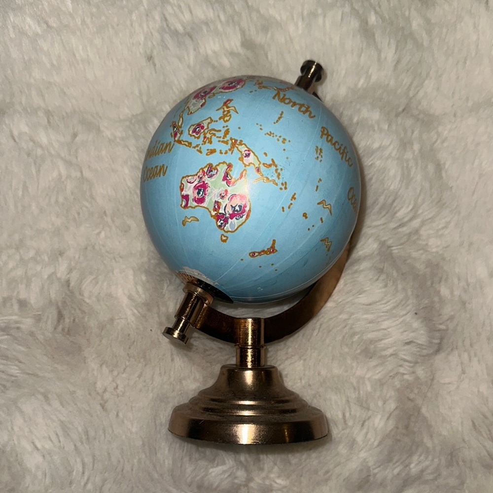 Threshold Blue and Gold Accent Decor Globe